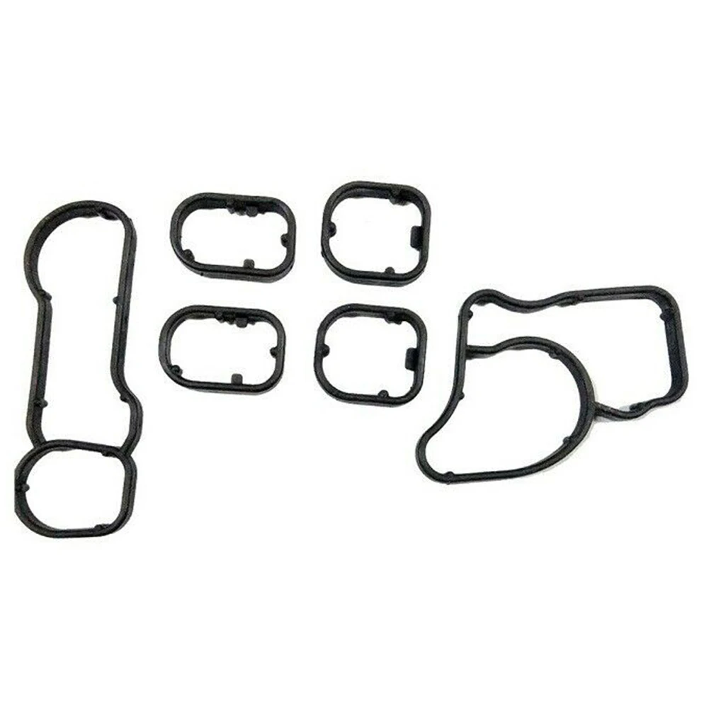 Housing Gasket Black Replacement Seal Pack 11428580680 Accessories Oil Cooler Plastic For BMW N47 N57 Brand New