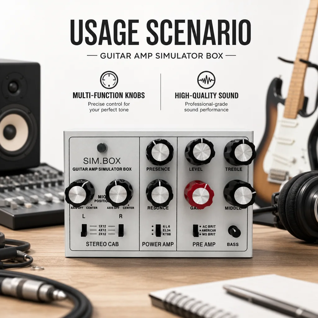 Sim Box for Electric Guitar Amp Cabinet Simulator