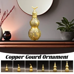 Copper Gourd Ornaments Brass Gourd  Bedrooms Blessings Feng Shui Crafts Living Room Entryway Wine Cabinet Home Decor Ornaments