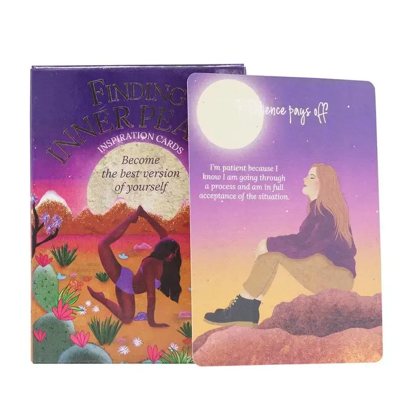 Finding Inner Peace Oracle Deck Tarot Cards  A 36 English Family Party Board Game Mysterious Fortune Telling Game Cards