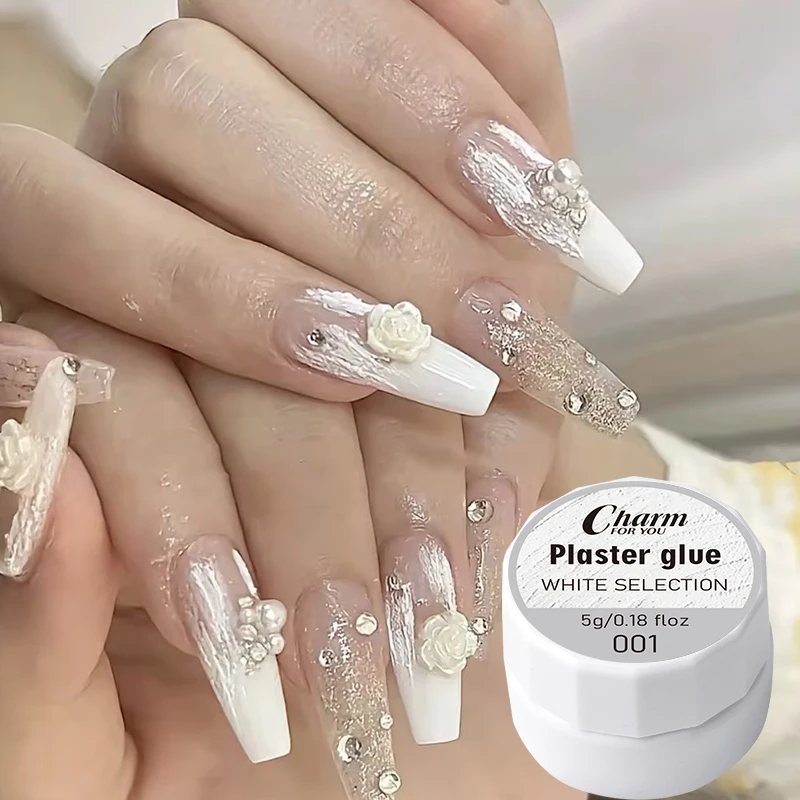 6 ألوان هلام مسمار الفن الجص تأثير ثلاثية الأبعاد نسيج الرمال لا حاجة معطف فوقي هلام البولندية UV طلاء الأظافر ورنيش الورنيش #1