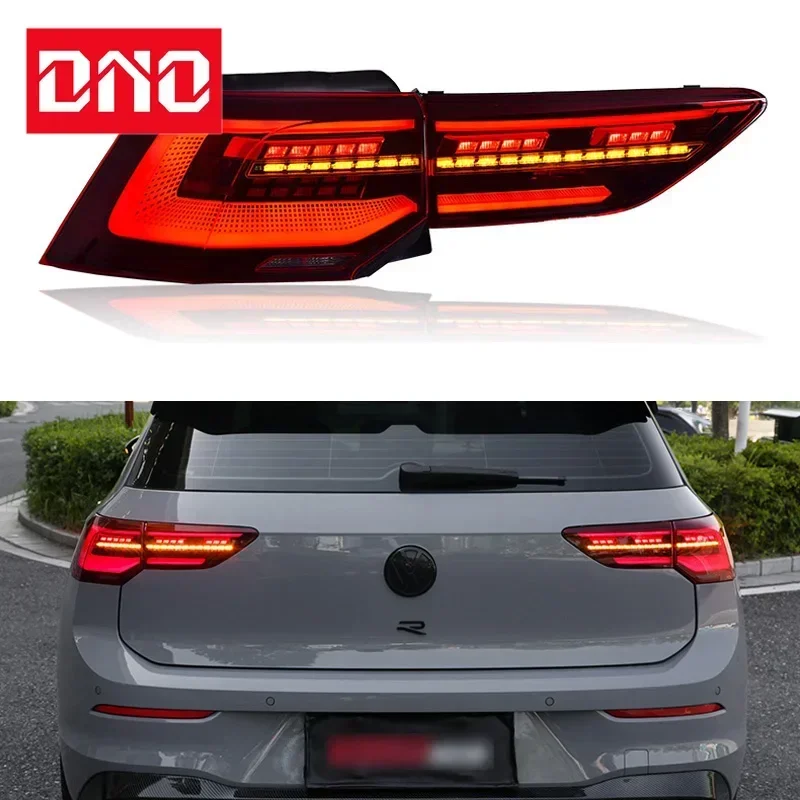 Car LED Taillight For Volkswagen VW Golf8 MK8 2021 2022 2023 Rear Running Lamp Brake Reverse Turn Signal Car Accessories