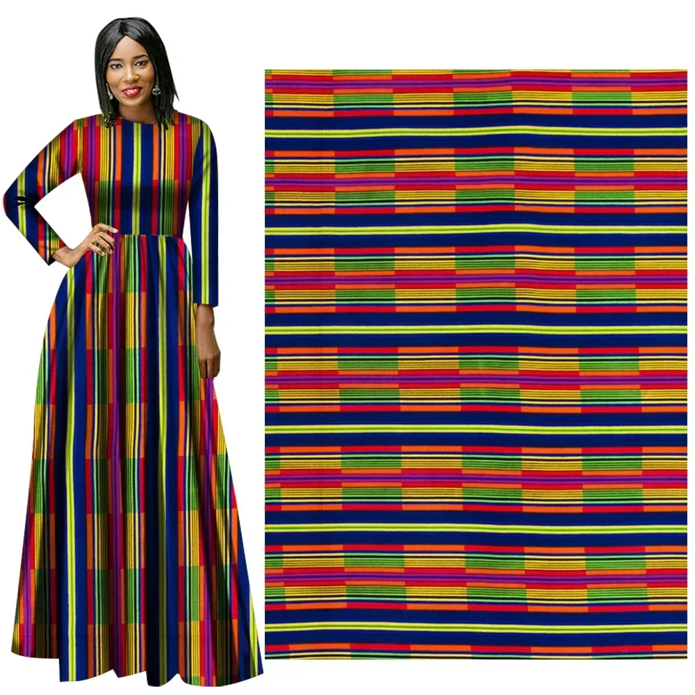 Bazin Riche Ankara Fabric African Real Wax Print Cotton 100% Tissus Wax Africain Patchwork Fabric for Dress A-52