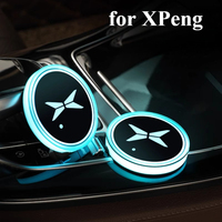 LED Cup Mat with Ambient Light for XPeng Xiaopeng G6 G9 P7 P5 G3 2025 2024 2023  Interior Modification