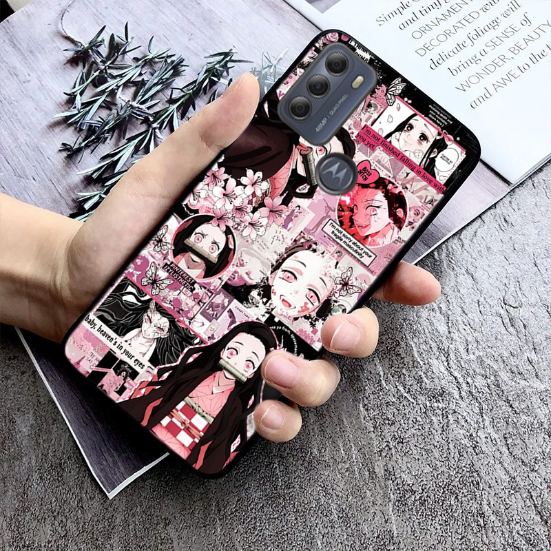 

Phone Case For Moto G85 G55 G05 G14 G75 G31 G50 G10 G20 G30 G60 G13 G32 G84 G54 G53 G72 G24 Power Anime Tanjiro Demon Slayer