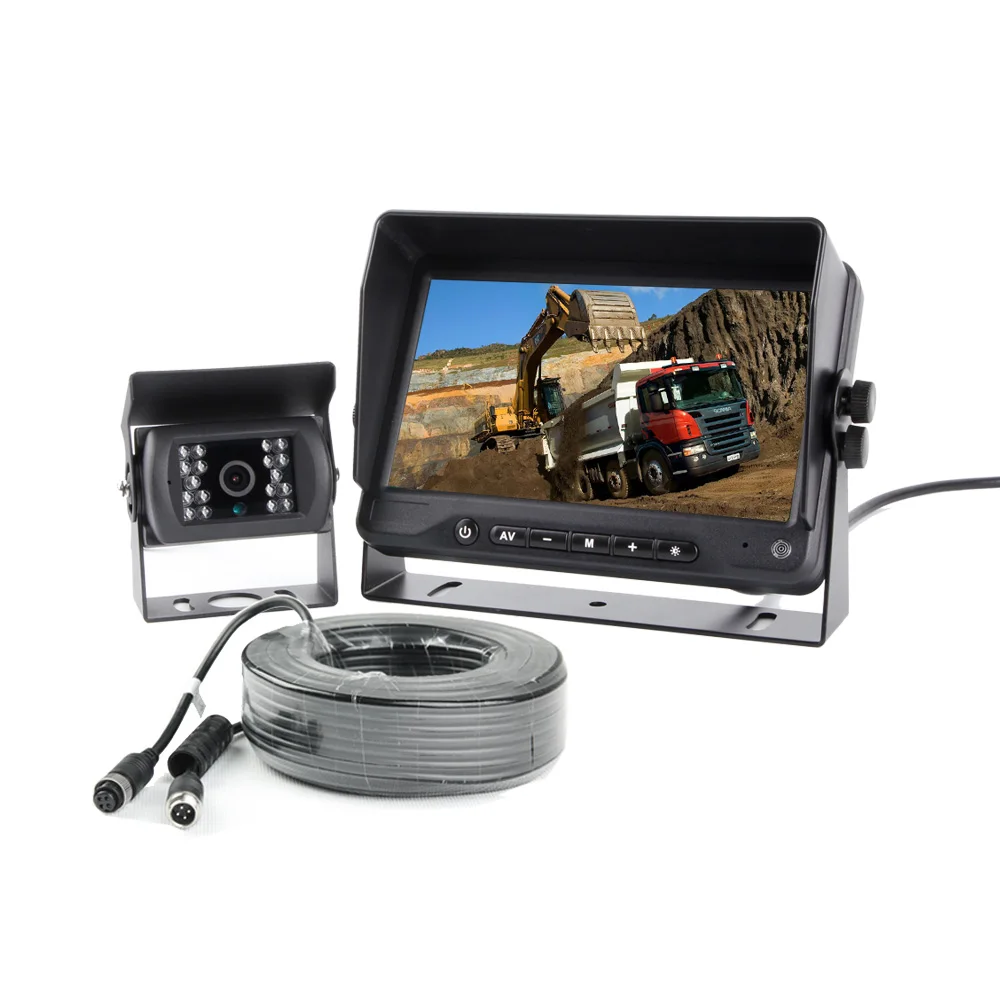 

Heavy Duty Waterproof Night Vision Rear View Backup Bus Kit Bsd Monitoring System Parking Camera For Truck With Recording