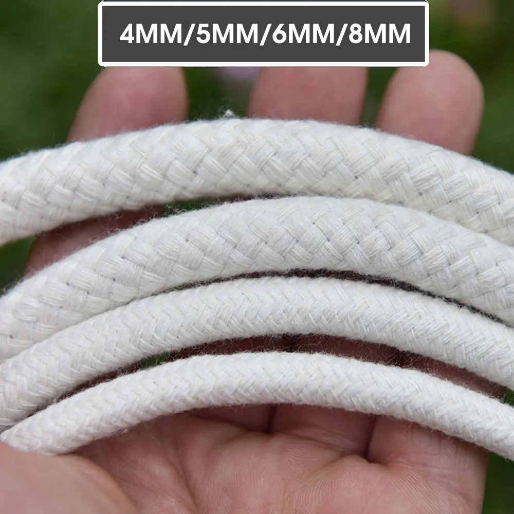 4/5/6/8mm 5-100m Self Watering Cotton Wick Cord for Planter Pot DIY Automatic Slow Release Wicking Drip Device Irrigation System