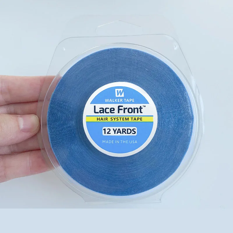 36/12/3 ياردة نظام الشعر الشريط مزدوج الجانب ووكر الشريط الأزرق الدانتيل شعر مستعار أمامي الشريط للشعر المستعار Sweatproof الترا عقد شعر مستعار الشريط #2