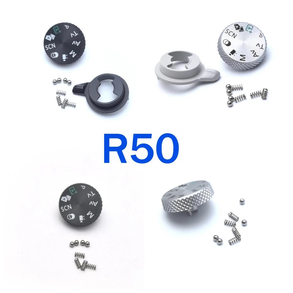 NEW Turntable Mode Dial Wheel with Toggle Lever Steel Ball Spring Kit Spare Parts for Canon EOS R50 Mirrorless Camera Parts