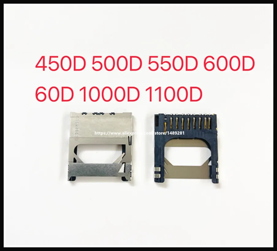 

New SD memory card slot Unit For Canon EOS 60D 450D 500D 550D 600D 1000D 1100D Digital Camera Replacement Part