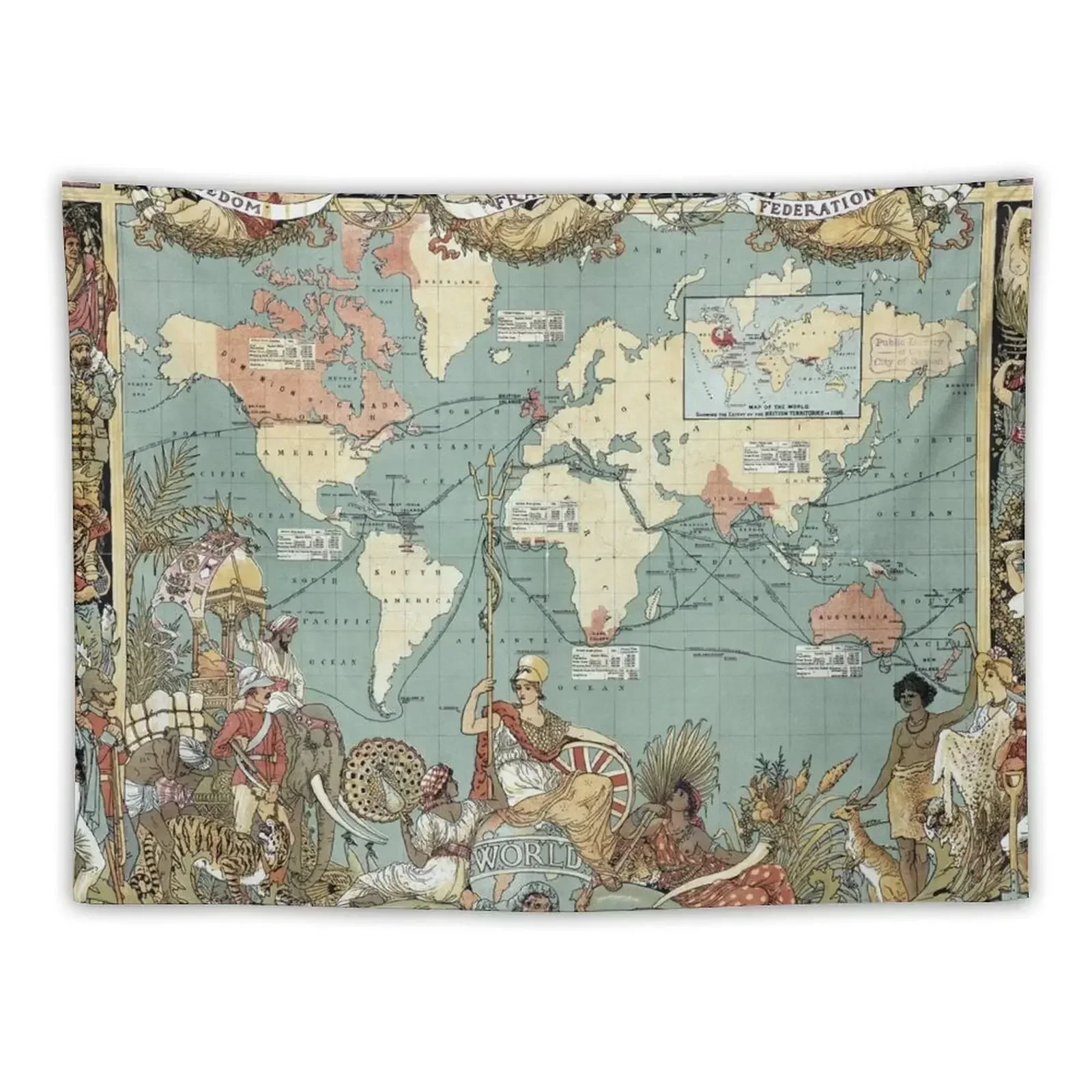 British Empire Map | Traditional | World Tapestry Things To The Room Decor Home Tapestry