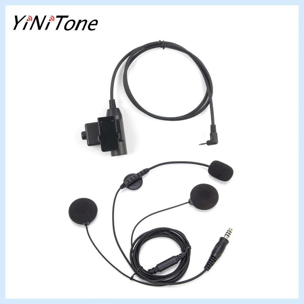 

U94 PTT Adapter Motorcycle Helmet Ham Two Way Radio Microphone Headphone For Motorola T5620 T6200 6200C TKLR T3 T6 TYT TH3R Hyte