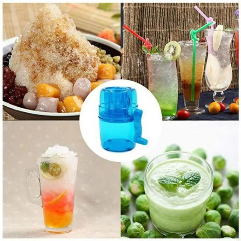J1HF Home Manual Ice Crusher Multi-function Hand Shaved Ice Machine Ice Chopper