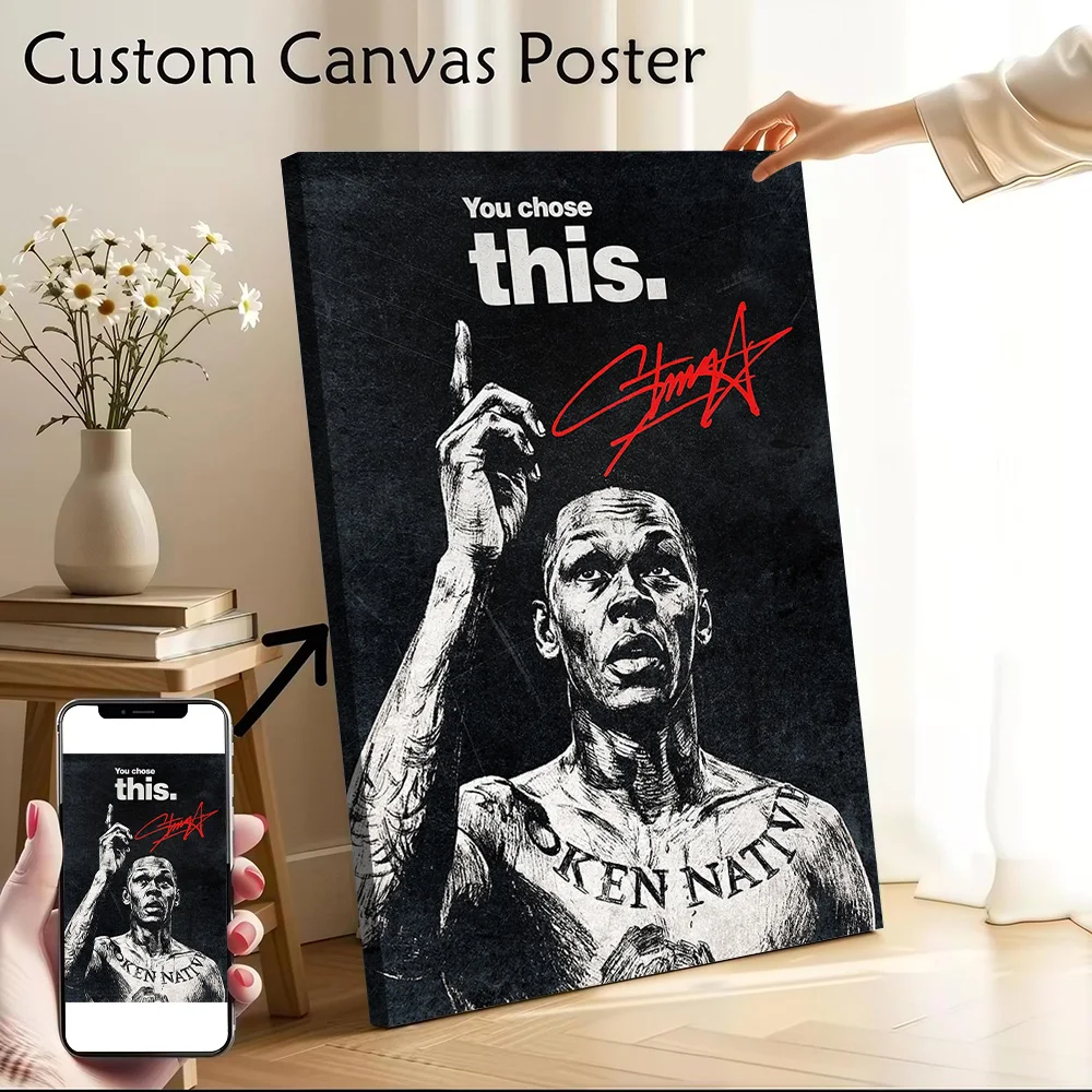Inspirational MMA – “You Chose This” Poster Canvas Wall Art Personalized Print Modern Painting Perfect Gift for Gamer Decoration