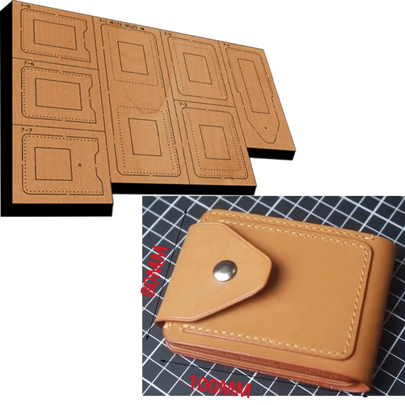 Handmade Wooden Die Card Bag/coin Wallet Leather Craft Punch Hand Tool Cut Knife Mould XF172 Leather Tools