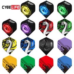 Syeelife 30PCS freccette voli colore Standard PET Dart Feather Outdoor Wing Tail modello misto