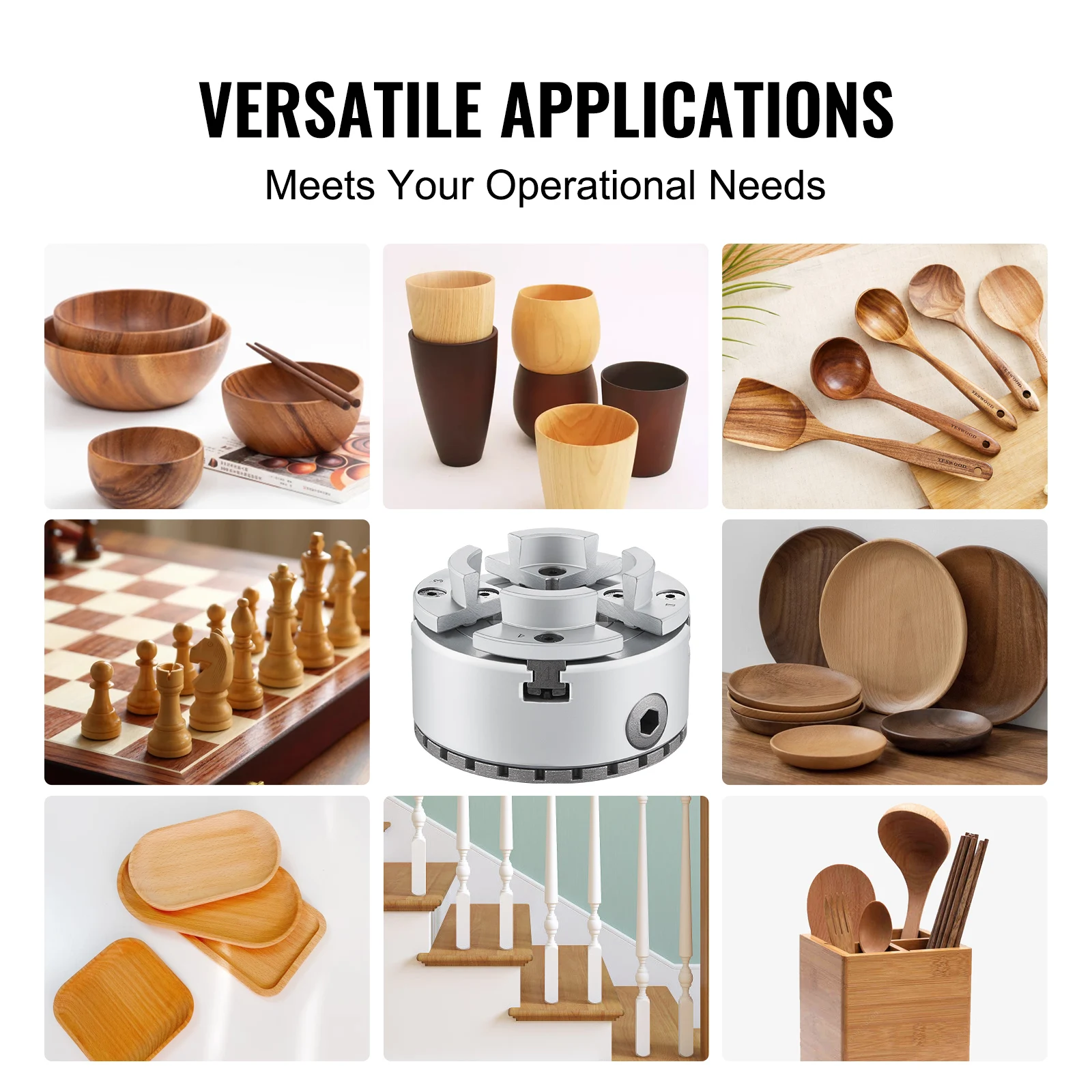 SucceBuy مخرطة معدنية تشاك 4-الفك 2.75 "أو 3.75" قطر تحول آلة الملحقات أداة ذاتية التمركز للتصنيع الدقيق