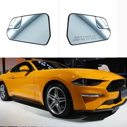 Auto Accessories Side door wing mirrors for Ford Mustang 2015 2016 2017 2018 2019 2020 2021 Heated mirror glass lens