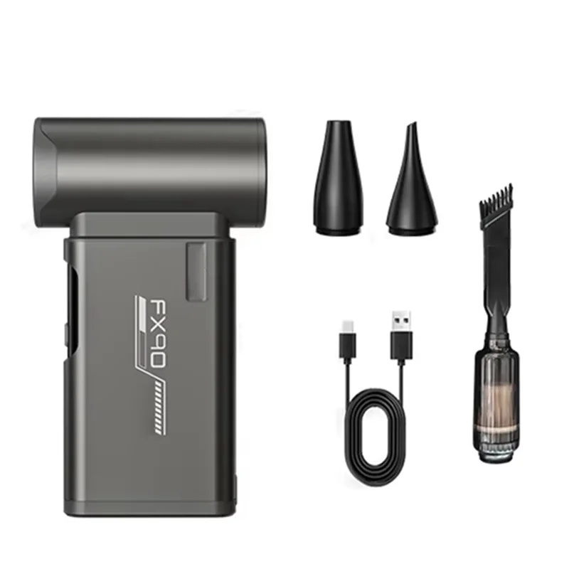 

B04C-Turbo Jet Fan Handheld Aluminum 900000RPM High Power Air Blower Fan Strong Wind Speed 55M/S Brushless Motor Vacuum Cleaner