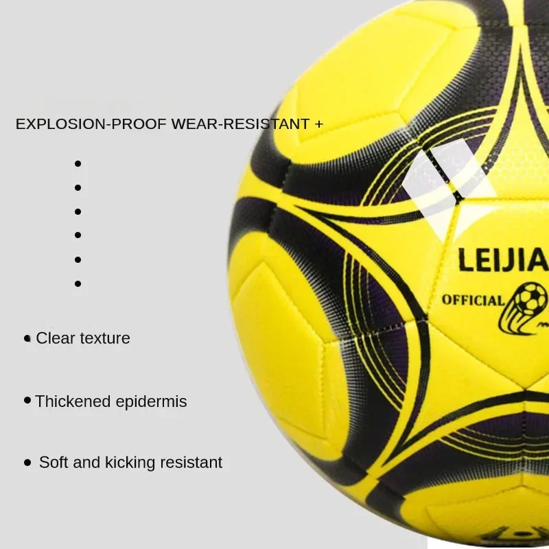 Professional Competition Football Double Layer Explosion-proof Durable Teaching Ball Size 5 Soccer Training Equipment Accesorios