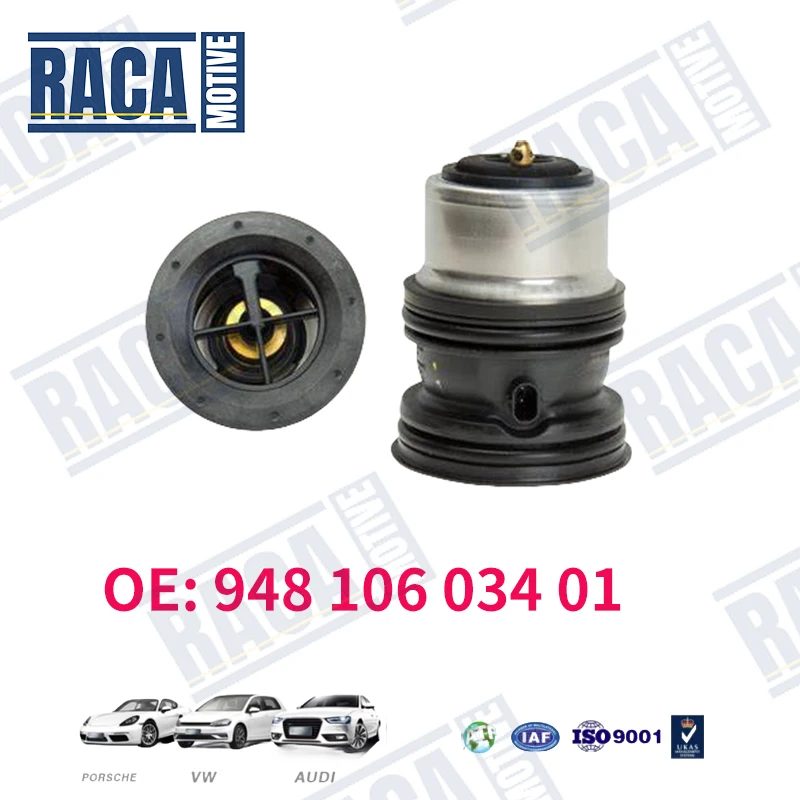 Untuk Porsche Panamera 970 Cayenne92A Macan95B mesin pendingin termostat dengan segel 94810603400 94810603401 94810603402 94810603403