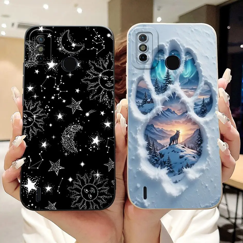 ل Tecno Spark 6 Go 2020 حافظة KE5 KE5j KE5k غطاء سيليكون لطيف الكرتون الذئب أرنب لينة قذيفة ل شرارة الذهاب 2020 2021 الوفير جديد #1