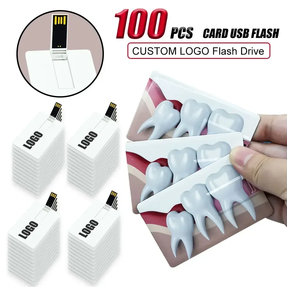 100 pack/lote foto personalizada gratis tarjeta de crédito unidad Flash USB 8GB16GB 32GB logotipo personalizado foto pendrive regalo de negocios de boda