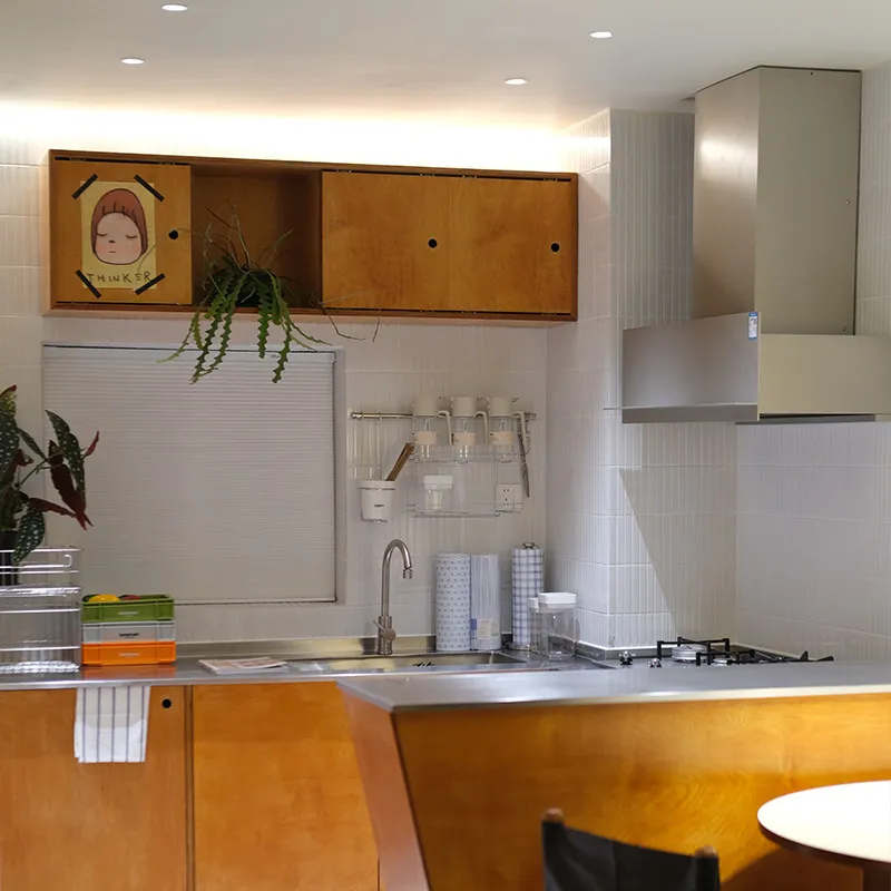 Pure stainless steel no hanging cabinet surface mounted range hood top suction silver household lengthened 1.2 meters