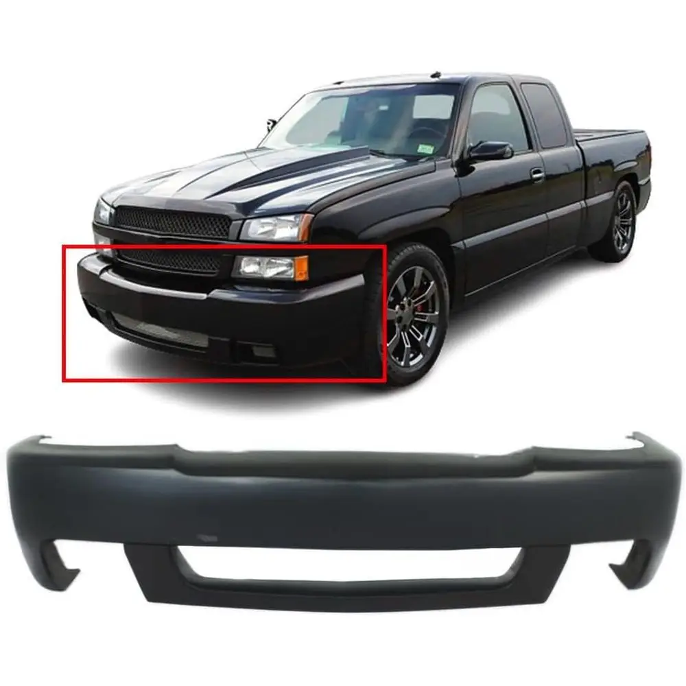

Compatible with ront Bumper Cover ascia 2003-2007 1500 SS Extended 03-07. New Primed Without Sensor Holes. GM1000683 12335659 20
