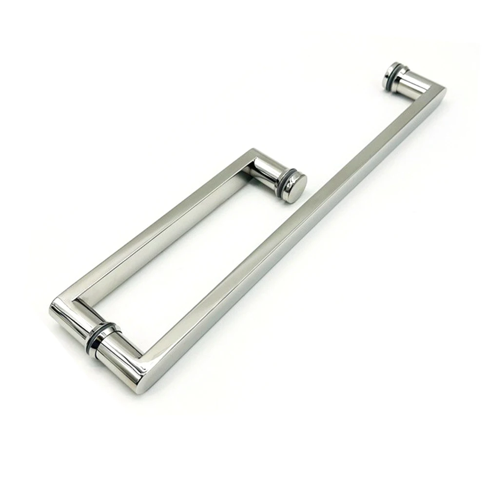 Stainless Steel Door Handle 304 15x15x27cm Silver Tone for Residential Commercial Applications Quick Tool Free Setup