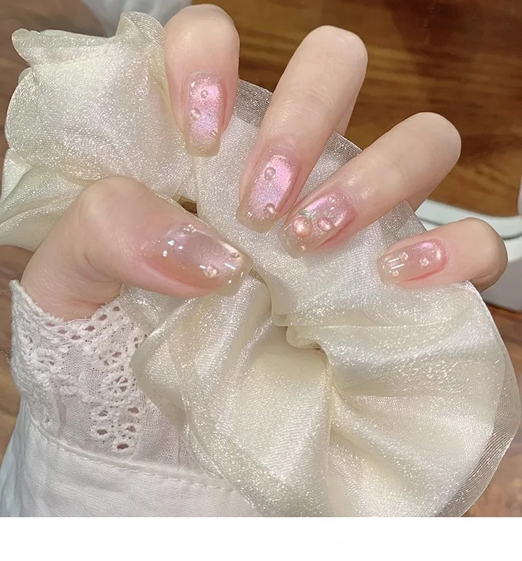 5ml Frutta Verde Viola Gatto Smalto per unghie gel magnetico 2025 Nuovo Sbiancamento Guava Uva Perle di vetro Smalto per unghie Forniture