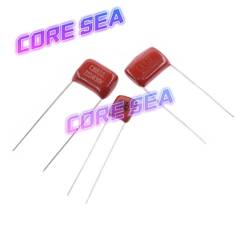 CBB capacitor 222J 2.2NF 100V 400V 630V pin pitch 5mm 10mm metal film capacitor 20pcs