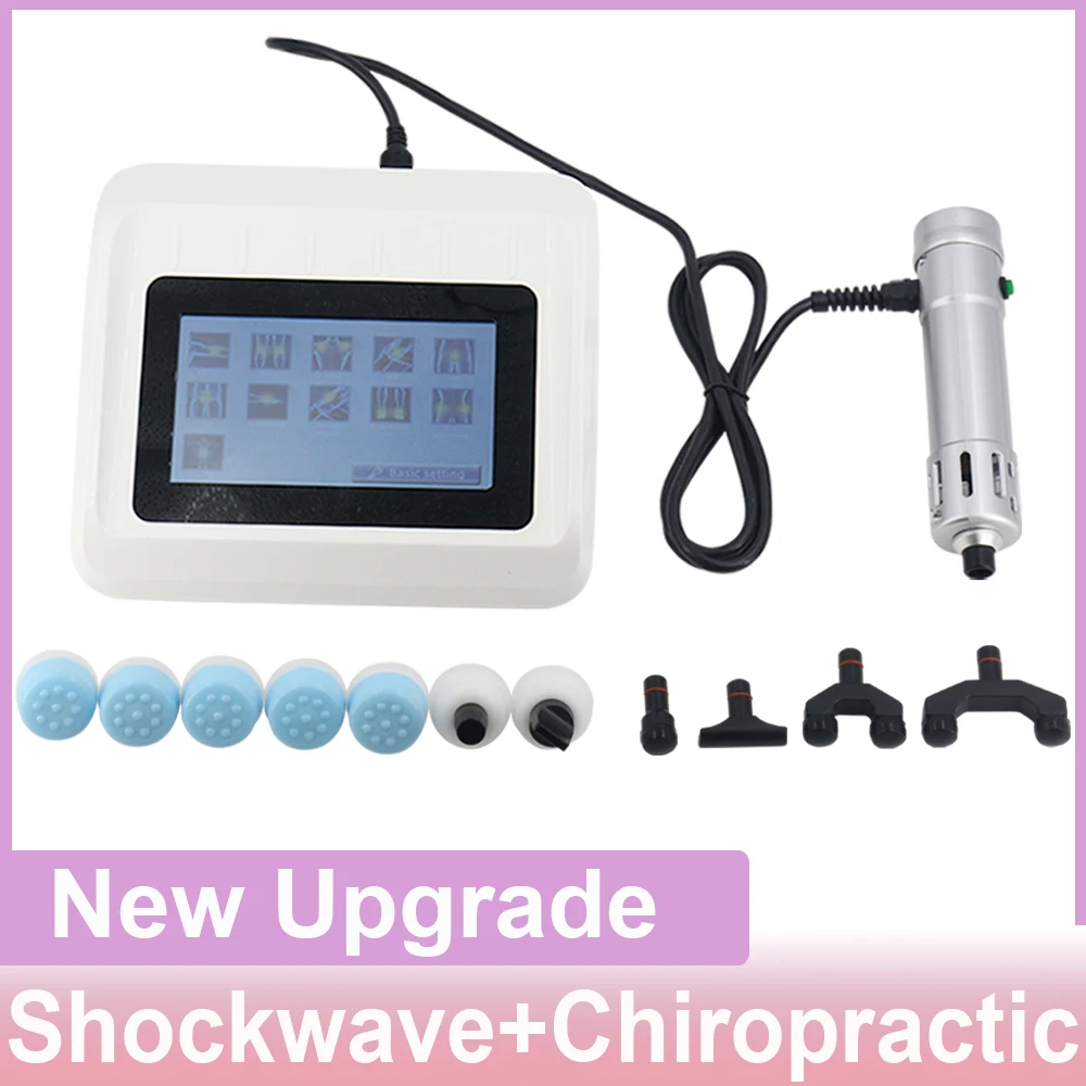 

250MJ Shockwave Therapy Machine 2 In 1 Shock Wave Physiotherapy Waist Pain Relief Body Relax Massage Chiropractic Adjusting Tool