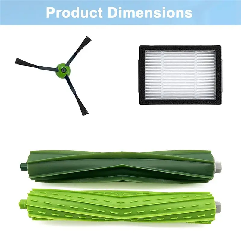BHBD-For Irobot Roomba I3 I3+ I6 I6+ I7 I8+ Plus Roller Brushes Vacuum Cleaner Parts Set
