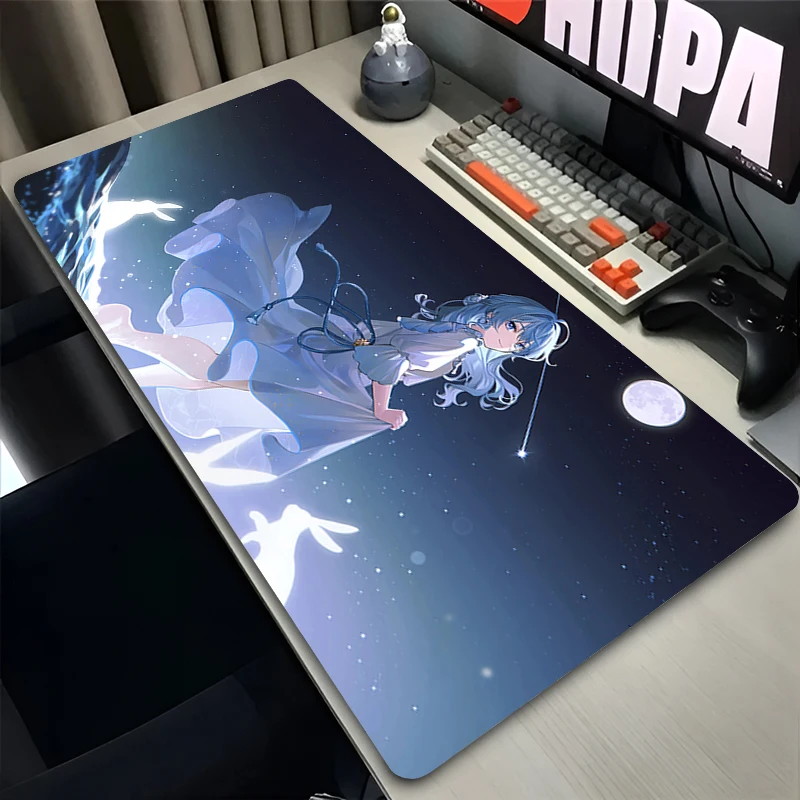 

Mouse Pad Office PC Gaming Accessories Keyboard Pad Anime H-hololive Hoshimachi Suisei Mousepad Laptop Desk Mouse Mat HD Print