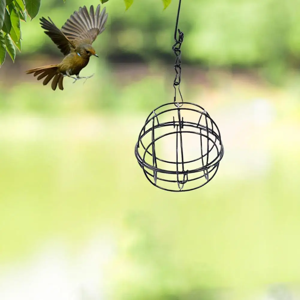 Hanging Bird Feeder Suet Ball Feeder Bird Suet Balls Holder For Bird Feeding Metal Bird Feeder Fat Ball Energy Bird Feeders