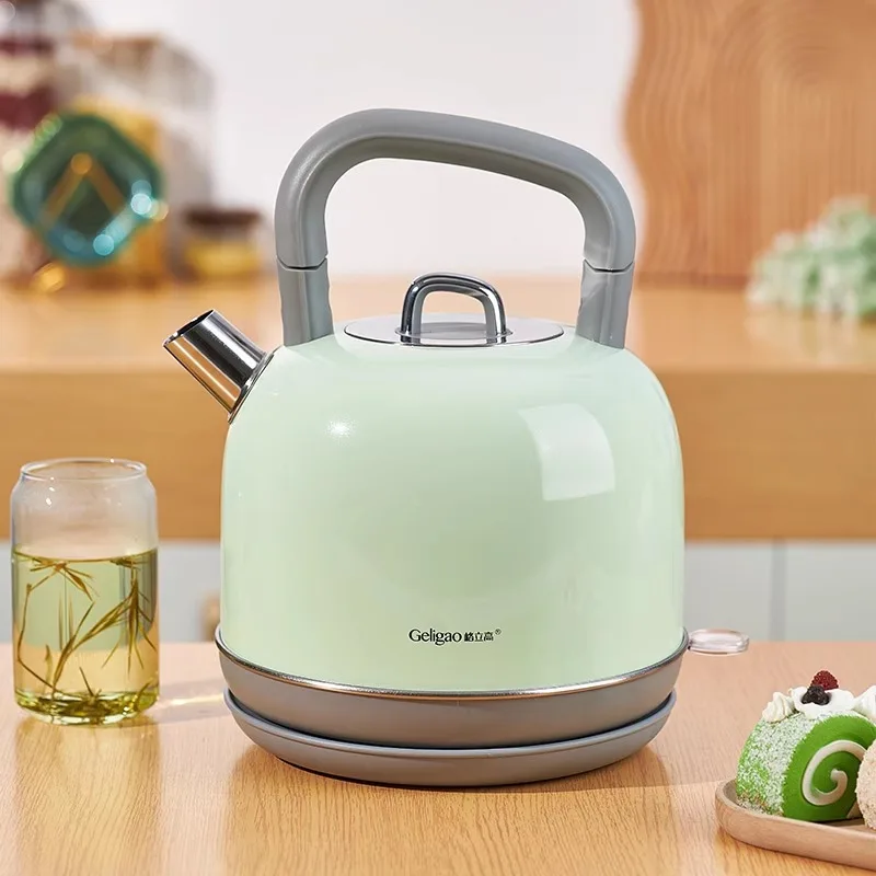 Electric kettle household small high-value retro wind kettle automatic power-off stainless steel fast pot