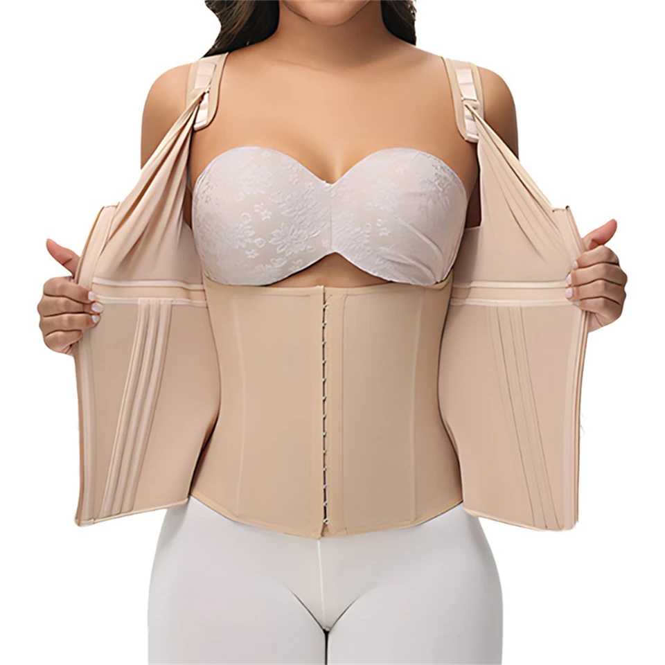 Becirzet Damen-Gürtel, Taillentrainer, Doppelkompressions-Bauchweggürtel, Schlankheits-Bodyshaper, Shapewear – Detail 4