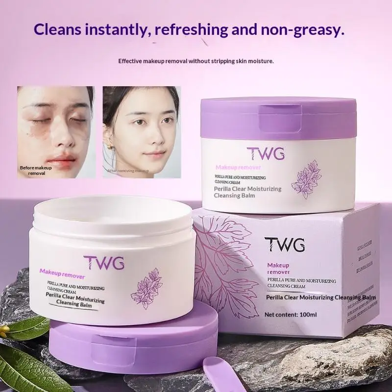 Gentle Exfoliating Cleansing Balm - Makeup Remover for Even Skin Tone Pores Purifying Face Wash Brighten Hydrating Facial