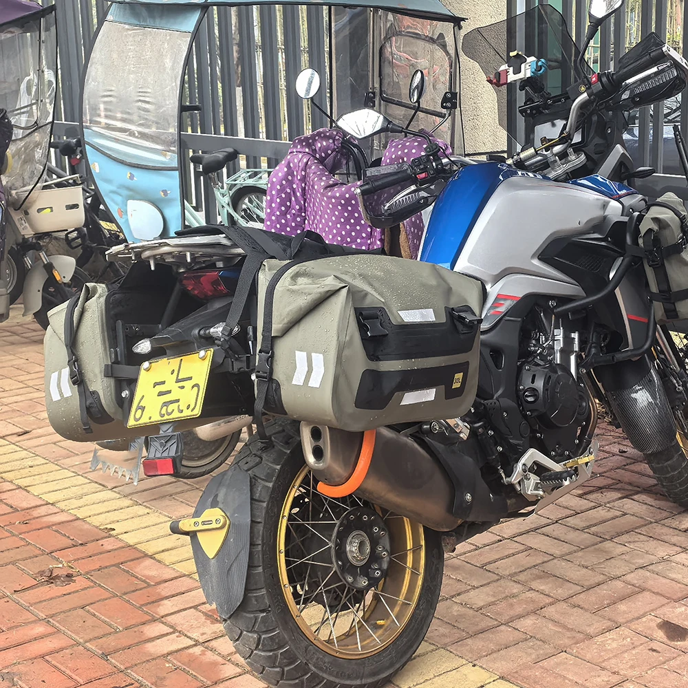 For KOVE 500X 500F 525X 525F 625X Colove 500 Motorcycle Accessories Saddle Bag Pannier Luggage Storage Bag Waterproof Bag 60L