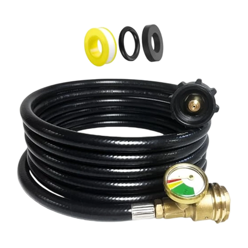 Compatible With Portable Grills Portable Grill Hose 12ft Propane Hose Tool-free Installation High Pressure Resistant