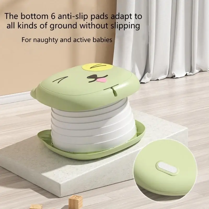   Cartoon Kids Toilet Foldable & Easy to Carry Children Potty Chair Sealed Anti odor Children Portable Urinal ABS+PP