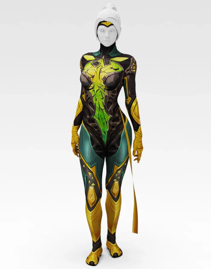

Newest Phoenix Rivals Woman Cosplay Superhero Spandex Zentai Bodysuit Outfits Halloween Costume for Girls