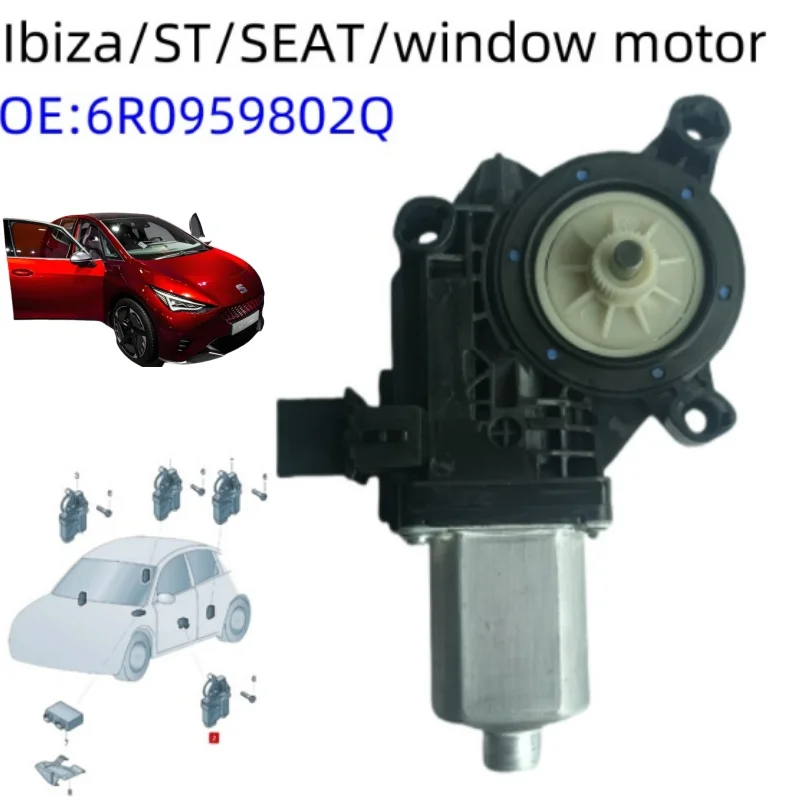 Conjunto de elevalunas para Seat Ibiza/ST /SEAT/ 6R0959801Q 6R0959802Q 6R0 959 801 QSE1 6R0 959 802 Q SE1 NUEVO Controlador de motor de elevalunas