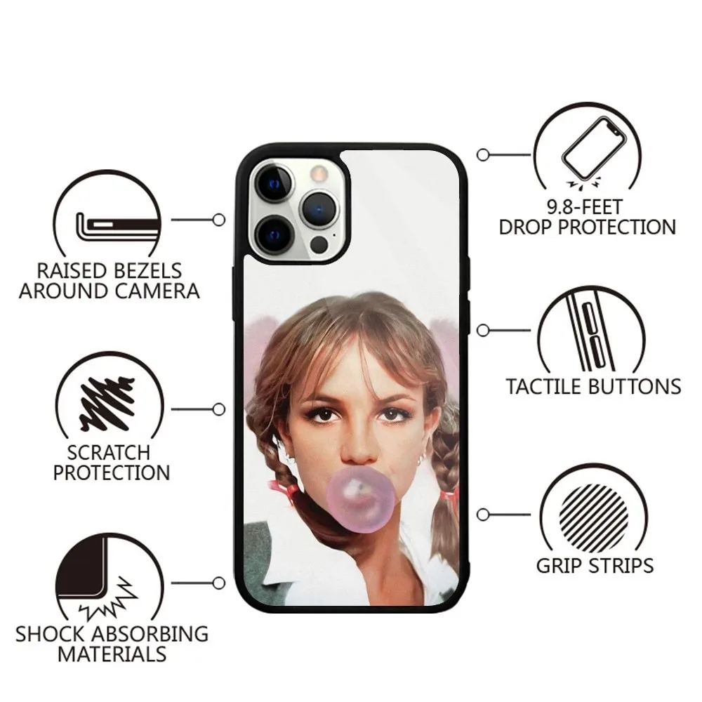 B-Britney Spears Singer Phone Case Strong Magnetic For IPhone 15,14,13,Pro,Max,Plus,11,12,Mini For Magsafe Wireless Charging