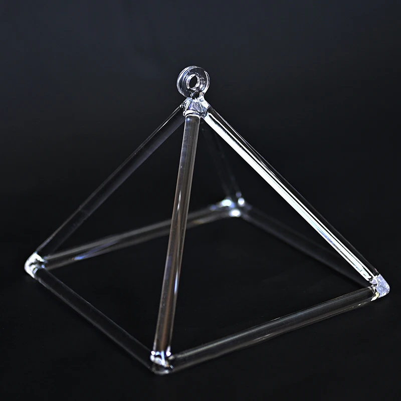 11 12 14 Inch Large Crystal Singing Pyramid Transparent Quartz Singing Pyramids Tripod Yoga Meditation Sound Healing Instruments