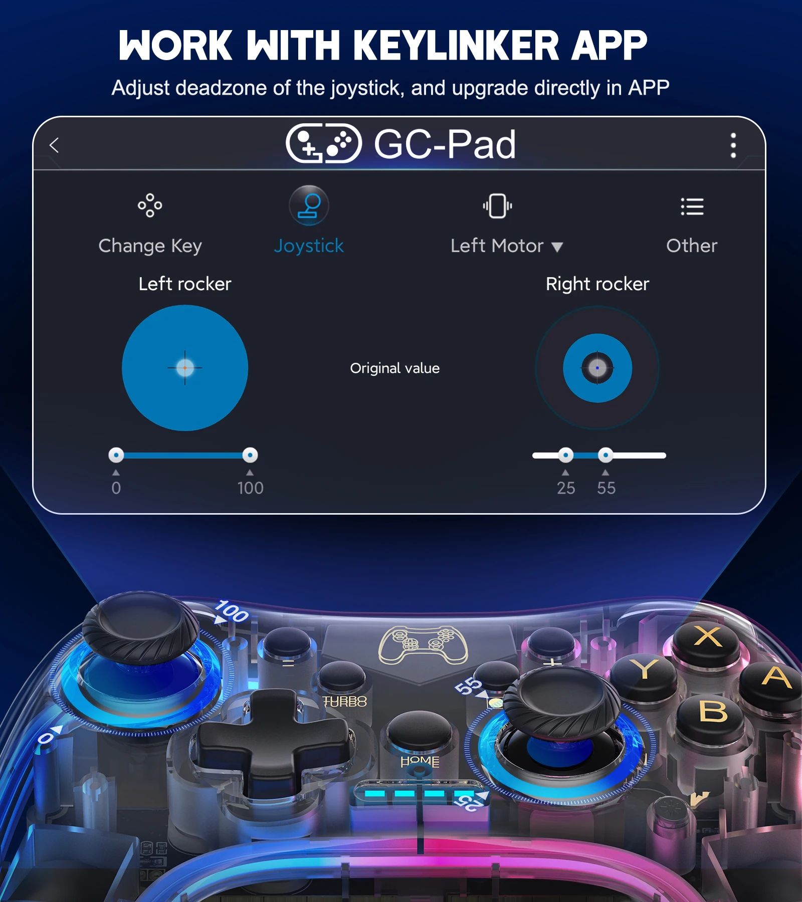 لوحة ألعاب لاسلكية مضيئة ملونة RGB لنينتندو سويتش/لايت/أوليد مع 6 محاور جيروسكوبية MFI/HID ألعاب عصا تحكم لأجهزة الكمبيوتر/أندرويد/آيفون