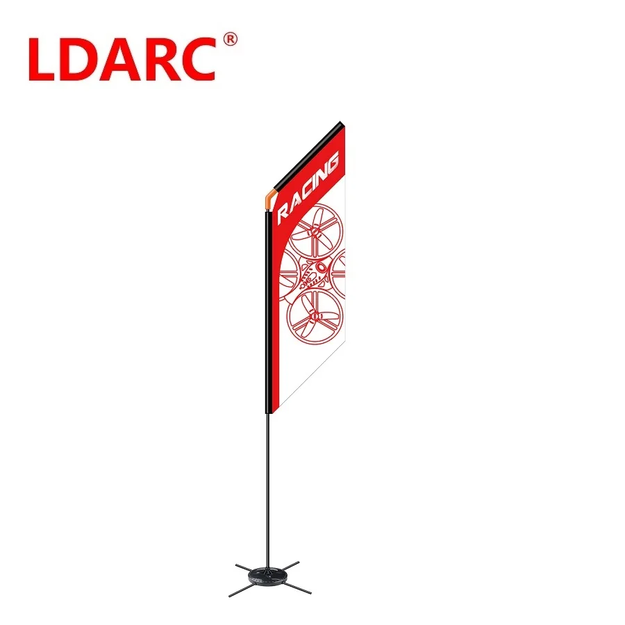 LDARC-Dron con bandera de carreras, cuadricóptero de 560mm, FPV, Freestyle, mástil volador