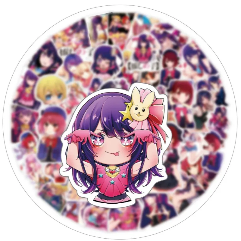 50pcs Jidou Shoujo Anime Stickers Suitcase Water Cup Stationery Mobile Phone Car Scooter Laptop Refrigerator Decoration Sticker