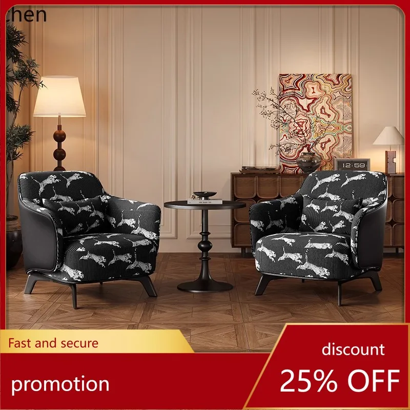 ZML Living Room Single Sofa Chair Leisure Chair Homestay Hotel Reception Single Chair